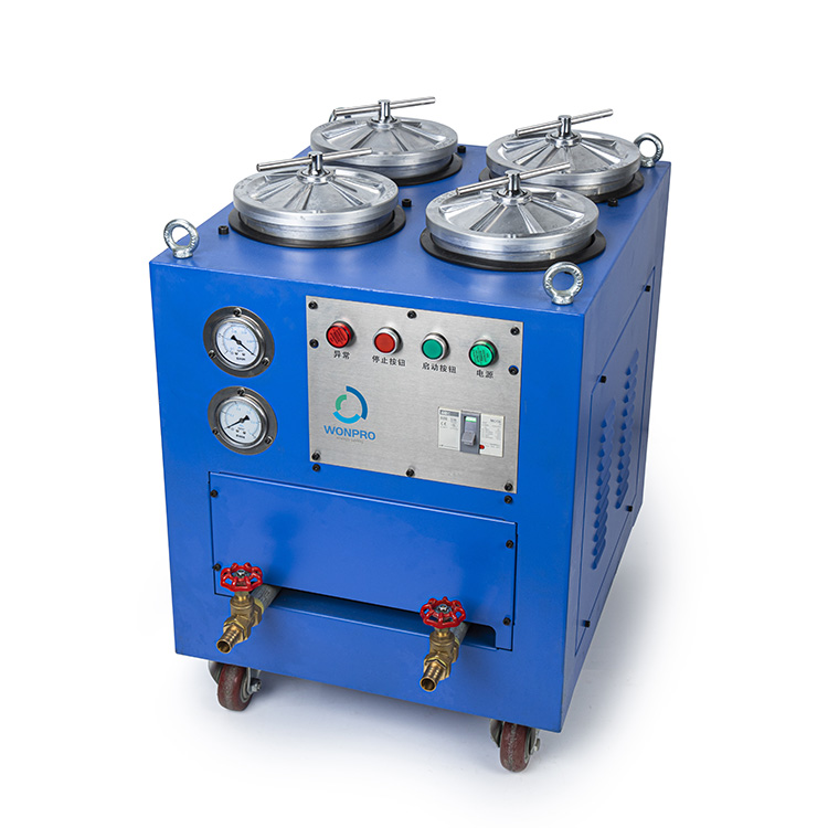 آلة تصفية الزيت المتنقلة 4R Water Glycol Oil
